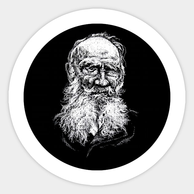 Tolstoy in a Circle! Sticker by adamkenney